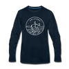 Oklahoma Long Sleeve T-Shirt - State Design Unisex Oklahoma Long Sleeve Shirt - deep navy