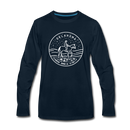 Oklahoma Long Sleeve T-Shirt - State Design Unisex Oklahoma Long Sleeve Shirt - deep navy