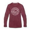 Tennessee Long Sleeve T-Shirt - State Design Unisex Tennessee Long Sleeve Shirt - heather burgundy