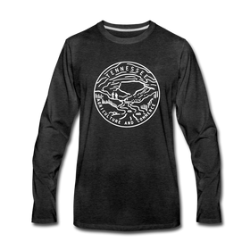Tennessee Long Sleeve T-Shirt - State Design Unisex Tennessee Long Sleeve Shirt - charcoal gray