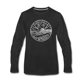 New Jersey Long Sleeve T-Shirt - State Design Unisex New Jersey Long Sleeve Shirt - black