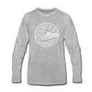 New Jersey Long Sleeve T-Shirt - State Design Unisex New Jersey Long Sleeve Shirt - heather gray