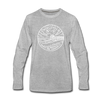 New Jersey Long Sleeve T-Shirt - State Design Unisex New Jersey Long Sleeve Shirt - heather gray