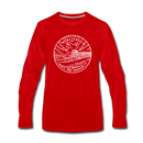 New Jersey Long Sleeve T-Shirt - State Design Unisex New Jersey Long Sleeve Shirt - red