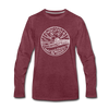 New Jersey Long Sleeve T-Shirt - State Design Unisex New Jersey Long Sleeve Shirt - heather burgundy