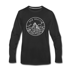 New Mexico Long Sleeve T-Shirt - State Design Unisex New Mexico Long Sleeve Shirt - black