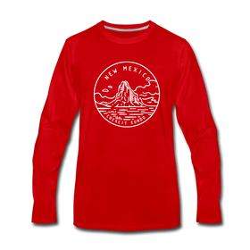 New Mexico Long Sleeve T-Shirt - State Design Unisex New Mexico Long Sleeve Shirt - red