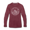 New Mexico Long Sleeve T-Shirt - State Design Unisex New Mexico Long Sleeve Shirt - heather burgundy