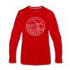Vermont Long Sleeve T-Shirt - State Design Unisex Vermont Long Sleeve Shirt - red