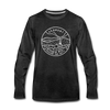 Vermont Long Sleeve T-Shirt - State Design Unisex Vermont Long Sleeve Shirt - charcoal gray