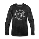 Vermont Long Sleeve T-Shirt - State Design Unisex Vermont Long Sleeve Shirt - charcoal gray