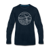Vermont Long Sleeve T-Shirt - State Design Unisex Vermont Long Sleeve Shirt - deep navy