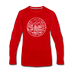 Virginia Long Sleeve T-Shirt - State Design Unisex Virginia Long Sleeve Shirt - red