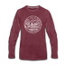 Virginia Long Sleeve T-Shirt - State Design Unisex Virginia Long Sleeve Shirt - heather burgundy