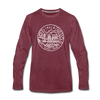 Virginia Long Sleeve T-Shirt - State Design Unisex Virginia Long Sleeve Shirt - heather burgundy
