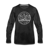 Wyoming Long Sleeve T-Shirt - State Design Unisex Wyoming Long Sleeve Shirt - charcoal gray