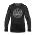 Wyoming Long Sleeve T-Shirt - State Design Unisex Wyoming Long Sleeve Shirt - charcoal gray