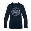 Wyoming Long Sleeve T-Shirt - State Design Unisex Wyoming Long Sleeve Shirt - deep navy