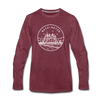 Washington Long Sleeve T-Shirt - State Design Unisex Washington Long Sleeve Shirt - heather burgundy