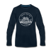 Washington Long Sleeve T-Shirt - State Design Unisex Washington Long Sleeve Shirt - deep navy