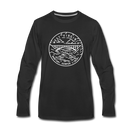 West Virginia Long Sleeve T-Shirt - State Design Unisex West Virginia Long Sleeve Shirt - black