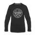 West Virginia Long Sleeve T-Shirt - State Design Unisex West Virginia Long Sleeve Shirt - black