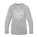 West Virginia Long Sleeve T-Shirt - State Design Unisex West Virginia Long Sleeve Shirt - heather gray