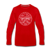 West Virginia Long Sleeve T-Shirt - State Design Unisex West Virginia Long Sleeve Shirt - red