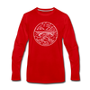 West Virginia Long Sleeve T-Shirt - State Design Unisex West Virginia Long Sleeve Shirt - red
