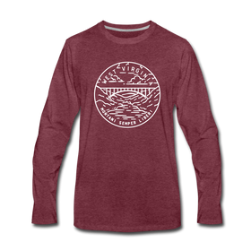 West Virginia Long Sleeve T-Shirt - State Design Unisex West Virginia Long Sleeve Shirt