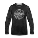 West Virginia Long Sleeve T-Shirt - State Design Unisex West Virginia Long Sleeve Shirt - charcoal gray