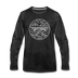 West Virginia Long Sleeve T-Shirt - State Design Unisex West Virginia Long Sleeve Shirt - charcoal gray