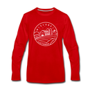 Wisconsin Long Sleeve T-Shirt - State Design Unisex Wisconsin Long Sleeve Shirt - red