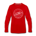 Wisconsin Long Sleeve T-Shirt - State Design Unisex Wisconsin Long Sleeve Shirt - red