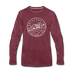 Wisconsin Long Sleeve T-Shirt - State Design Unisex Wisconsin Long Sleeve Shirt - heather burgundy