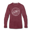 Wisconsin Long Sleeve T-Shirt - State Design Unisex Wisconsin Long Sleeve Shirt - heather burgundy