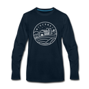 Wisconsin Long Sleeve T-Shirt - State Design Unisex Wisconsin Long Sleeve Shirt - deep navy