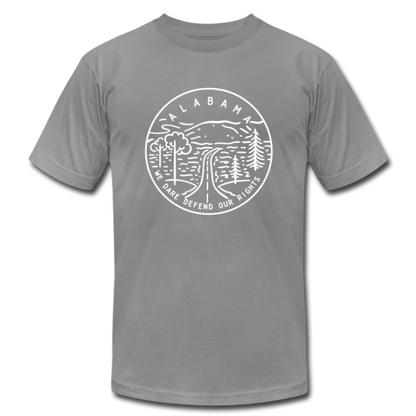 Alabama T-Shirt - State Design Unisex Alabama T Shirt - slate