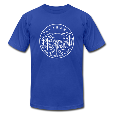 Alabama T-Shirt - State Design Unisex Alabama T Shirt - royal blue