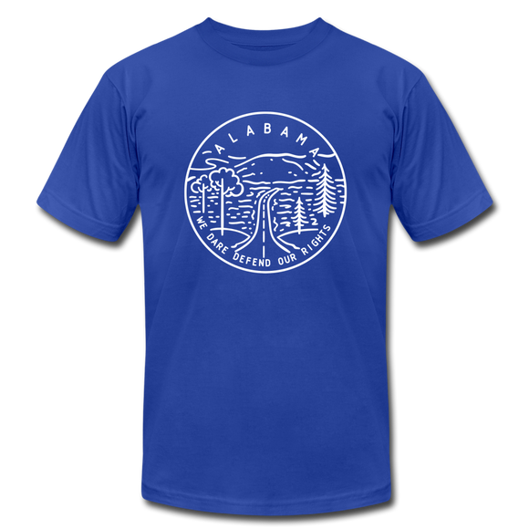Alabama T-Shirt - State Design Unisex Alabama T Shirt - royal blue