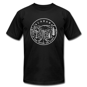 Alabama T-Shirt - State Design Unisex Alabama T Shirt - black