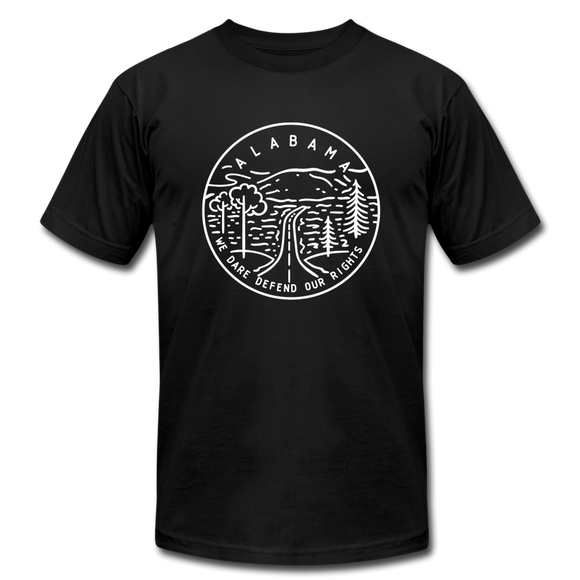 Alabama T-Shirt - State Design Unisex Alabama T Shirt - black