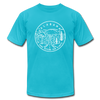 Alabama T-Shirt - State Design Unisex Alabama T Shirt - turquoise