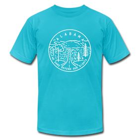Alabama T-Shirt - State Design Unisex Alabama T Shirt - turquoise