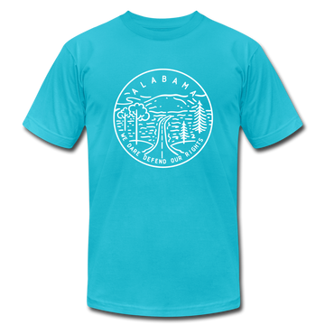 Alabama T-Shirt - State Design Unisex Alabama T Shirt - turquoise