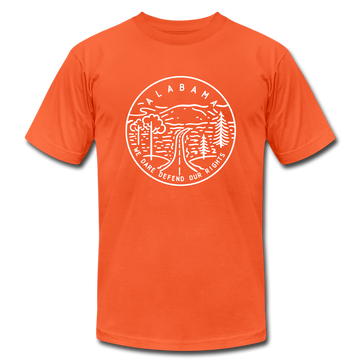Alabama T-Shirt - State Design Unisex Alabama T Shirt - orange