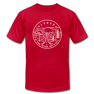 Alabama T-Shirt - State Design Unisex Alabama T Shirt - red