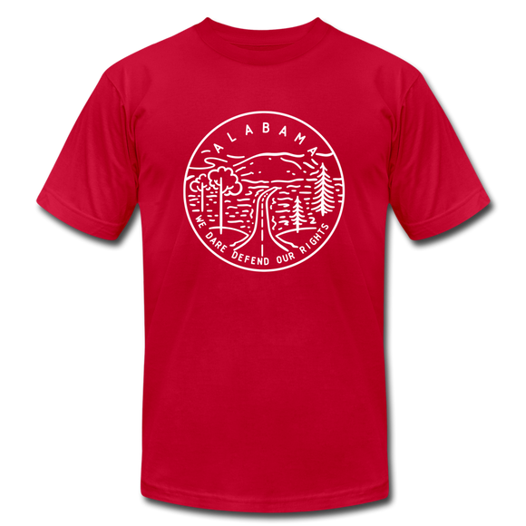 Alabama T-Shirt - State Design Unisex Alabama T Shirt - red