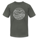 Alaska T-Shirt - State Design Unisex Alaska T Shirt - asphalt