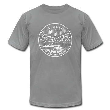 Alaska T-Shirt - State Design Unisex Alaska T Shirt - slate